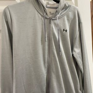 Gray underarmour zip up